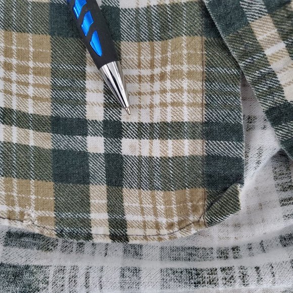 Vintage Flannel Distressed Boho USA 80'S - Picture 9 of 10